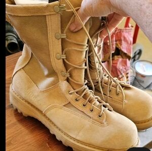 TWO PAIR BOOTS, MILITARY ISSUE, SUMMER, TAN  ROCKY BRAND Size 11.5 GORE TEX